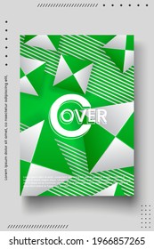 Cover design template set with Abstract Polygons and Lines on Vector Background. perfect for decoration presentation, brochure, catalog, poster, book, magazine etc. Vector Illustration
