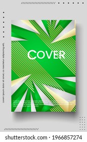 Cover design template set with Abstract Polygons and Lines on Vector Background. perfect for decoration presentation, brochure, catalog, poster, book, magazine etc. Vector Illustration