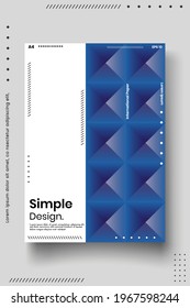 Cover design template set with abstract lines modern different color gradient style on background for decoration presentation, brochure, catalog, poster, book, magazine etc. Vector Illustration