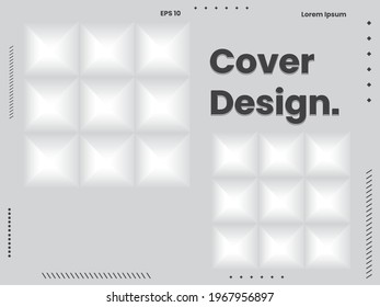 Cover design template set with Abstract Polygons and Lines on Vector Background. perfect for decoration presentation, brochure, catalog, poster, book, magazine etc. Vector Illustration