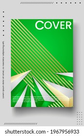Cover design template set with Abstract Polygons and Lines on Vector Background. perfect for decoration presentation, brochure, catalog, poster, book, magazine etc. Vector Illustration