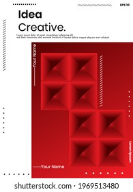 Cover design template set with Abstract Polygons and Lines on Vector Background. perfect for decoration presentation, brochure, catalog, poster, book, magazine etc. Vector Illustration