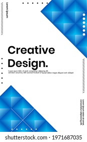 Cover design template set with Abstract Polygons and Lines on Vector Background. perfect for decoration presentation, brochure, catalog, poster, book, magazine etc. Vector Illustration