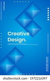 Cover design template set with Abstract Polygons and Lines on Vector Background. perfect for decoration presentation, brochure, catalog, poster, book, magazine etc. Vector Illustration