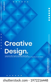 Cover design template set with Abstract Polygons and Lines on Vector Background. perfect for decoration presentation, brochure, catalog, poster, book, magazine etc. Vector Illustration