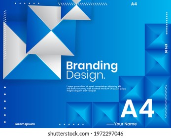 Cover design template set with Abstract Polygons and Lines on Vector Background. perfect for decoration presentation, brochure, catalog, poster, book, magazine etc. Vector Illustration
