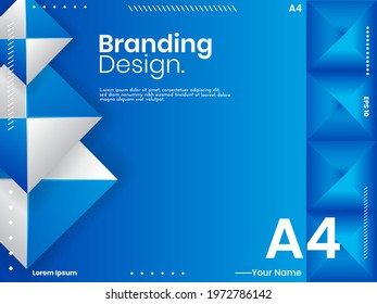 Cover design template set with Abstract Polygons and Lines on Vector Background. perfect for decoration presentation, brochure, catalog, poster, book, magazine etc. Vector Illustration