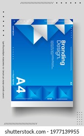 Cover design template set with abstract lines modern different color gradient style on background for decoration presentation, brochure, catalog, poster, book, magazine etc. Vector Illustration