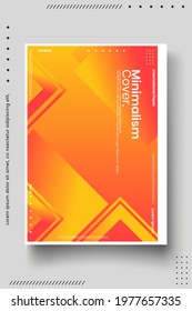 Cover design template set with abstract lines modern different color gradient style on background for decoration presentation, brochure, catalog, poster, book, magazine etc. Vector Illustration