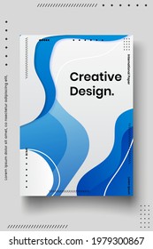 Cover design template set with abstract lines modern different color gradient style on background for decoration presentation, brochure, catalog, poster, book, magazine etc. Vector Illustration
