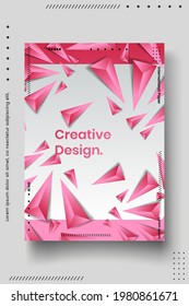 Cover design template set with abstract lines modern different color gradient style on background for decoration presentation, brochure, catalog, poster, book, magazine etc. Vector Illustration