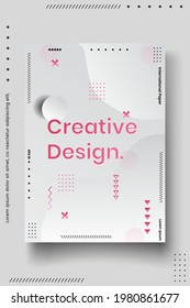 Cover design template set with abstract lines modern different color gradient style on background for decoration presentation, brochure, catalog, poster, book, magazine etc. Vector Illustration