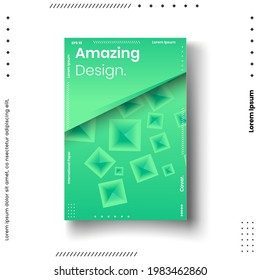 Cover design template set with abstract lines modern different color gradient style on background for decoration presentation, brochure, catalog, poster, book, magazine etc. Vector Illustration