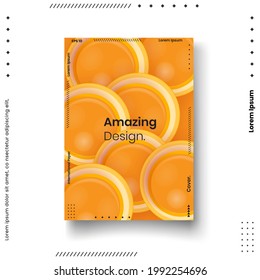 Cover design template set with abstract lines modern different color gradient style on background for decoration presentation, brochure, catalog, poster, book, magazine etc. Vector Illustration