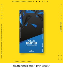 Cover design template set with abstract lines modern different color gradient style on background for decoration presentation, brochure, catalog, poster, book, magazine etc. Vector Illustration