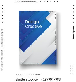 Cover design template set with abstract lines modern different color gradient style on background for decoration presentation, brochure, catalog, poster, book, magazine etc. Vector Illustration