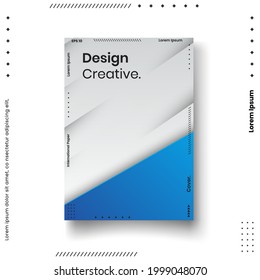 Cover design template set with abstract lines modern different color gradient style on background for decoration presentation, brochure, catalog, poster, book, magazine etc. Vector Illustration