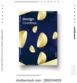 Plantilla de diseño de portada con líneas abstractas estilo moderno de gradiente de color diferente en el fondo para la presentación de decoración, folleto, catálogo, afiche, libro, revista, etc. Ilustración vectorial