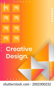Cover design template set with Abstract Polygons and Lines on Vector Background. perfect for decoration presentation, brochure, catalog, poster, book, magazine etc. Vector Illustration