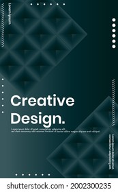 Cover design template set with Abstract Polygons and Lines on Vector Background. perfect for decoration presentation, brochure, catalog, poster, book, magazine etc. Vector Illustration