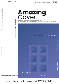 Cover design template set with Abstract Polygons and Lines on Vector Background. perfect for decoration presentation, brochure, catalog, poster, book, magazine etc. Vector Illustration