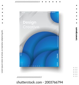 Cover design template set with abstract lines modern different color gradient style on background for decoration presentation, brochure, catalog, poster, book, magazine etc. Vector Illustration