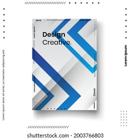 Cover design template set with abstract lines modern different color gradient style on background for decoration presentation, brochure, catalog, poster, book, magazine etc. Vector Illustration