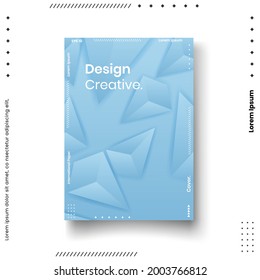Cover design template set with abstract lines modern different color gradient style on background for decoration presentation, brochure, catalog, poster, book, magazine etc. Vector Illustration