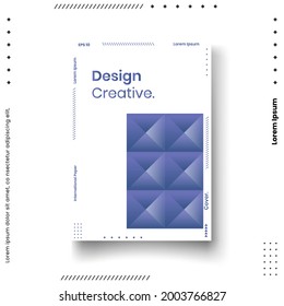 Cover design template set with abstract lines modern different color gradient style on background for decoration presentation, brochure, catalog, poster, book, magazine etc. Vector Illustration