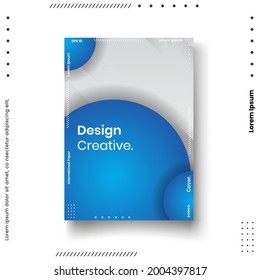 Cover-Design-Template-Set mit abstrakten Linien modernen Farbverlauf-Stil auf dem Hintergrund für Dekorations-Präsentation, Broschüre, Katalog, Poster, Buch, Magazin etc. Vektorgrafik
