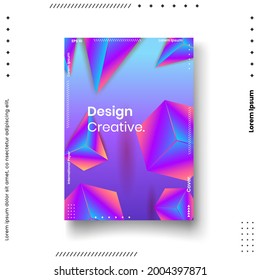 Cover design template set with abstract lines modern different color gradient style on background for decoration presentation, brochure, catalog, poster, book, magazine etc. Vector Illustration