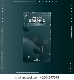Cover design template set with abstract lines modern different color gradient style on background for decoration presentation, brochure, catalog, poster, book, magazine etc. Vector Illustration