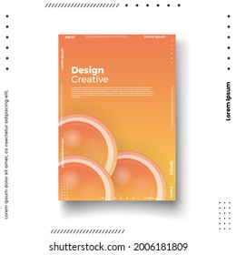Cover design template set with abstract lines modern different color gradient style on background for decoration presentation, brochure, catalog, poster, book, magazine etc. Vector Illustration