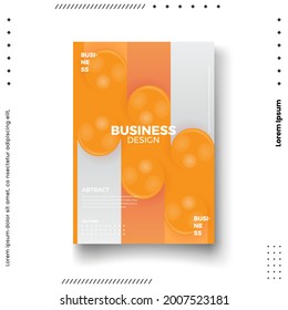 Plantilla de diseño de portada con líneas abstractas estilo moderno de gradiente de color diferente en el fondo para la presentación de decoración, folleto, catálogo, afiche, libro, revista, etc. Ilustración vectorial