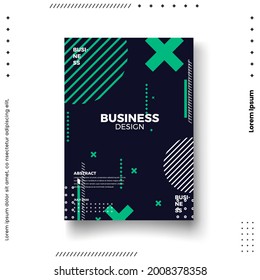 Cover-Design-Template-Set mit abstrakten Linien modernen Farbverlauf-Stil auf dem Hintergrund für Dekorations-Präsentation, Broschüre, Katalog, Poster, Buch, Magazin etc. Vektorgrafik