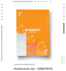 Plantilla de diseño de portada con líneas abstractas estilo moderno de gradiente de color diferente en el fondo para la presentación de decoración, folleto, catálogo, afiche, libro, revista, etc. Ilustración vectorial