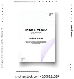 Cover design template set with abstract lines modern different color gradient style on background for decoration presentation, brochure, catalog, poster, book, magazine etc. Vector Illustration