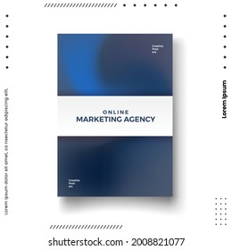 Cover design template set with abstract lines modern different color gradient style on background for decoration presentation, brochure, catalog, poster, book, magazine etc. Vector Illustration