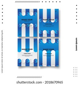 Cover design template set with abstract lines modern different color gradient style on background for decoration presentation, brochure, catalog, poster, book, magazine etc. Vector Illustration