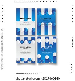 Cover design template set with abstract lines modern different color gradient style on background for decoration presentation, brochure, catalog, poster, book, magazine etc. Vector Illustration