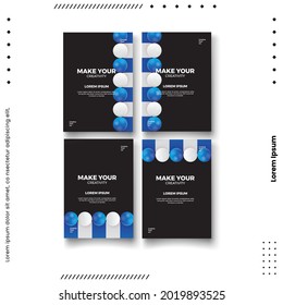 Cover design template set with abstract lines modern different color gradient style on background for decoration presentation, brochure, catalog, poster, book, magazine etc. Vector Illustration