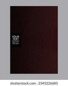 Cover design template set with abstract lines modern color gradient style pattern on background for decoration presentation, brochure, catalog, poster, book, magazine. Vector Illustration