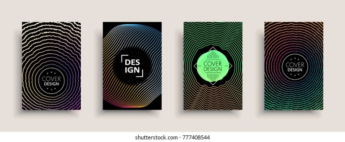 Cover design template, set with abstract fluid colors. Business modern A4 page layout. Colorful vector covers for branding, book, poster, banner, catalog,report,document or any pages.Blank text space