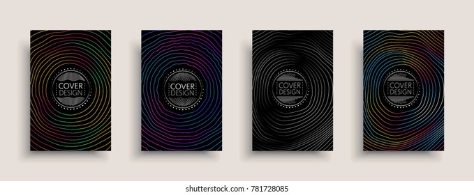 Cover design template, set with abstract fluid colors. Business modern A4 page layout. Colorful vector covers for branding, book, poster, banner, catalog,report,document or any pages.Blank text space
