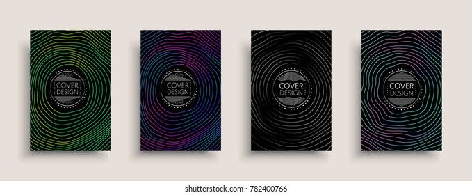 Cover design template, set with abstract fluid colors. Business modern A4 page layout. Colorful vector covers for branding, book, poster, banner, catalog,report,document or any pages.Blank text space