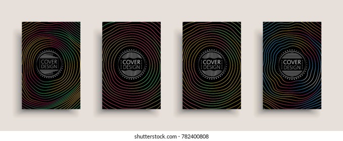 Cover design template, set with abstract fluid colors. Business modern A4 page layout. Colorful vector covers for branding, book, poster, banner, catalog,report,document or any pages.Blank text space