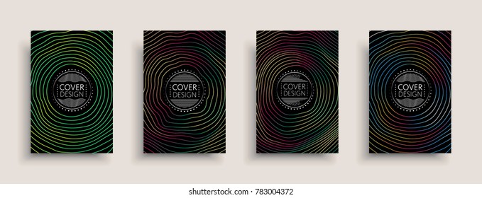 Cover design template, set with abstract fluid colors. Business modern A4 page layout. Colorful vector covers for branding, book, poster, banner, catalog,report,document or any pages.Blank text space