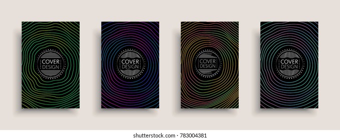 Cover design template, set with abstract fluid colors. Business modern A4 page layout. Colorful vector covers for branding, book, poster, banner, catalog,report,document or any pages.Blank text space