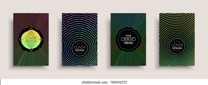 Cover design template, set with abstract fluid colors. Business modern A4 page layout. Colorful vector covers for branding, book, poster, banner, catalog,report,document or any pages.Blank text space.