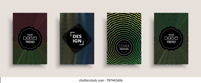 Cover design template, set with abstract fluid colors. Business modern A4 page layout. Colorful vector covers for branding, book, poster, banner, catalog,report,document or any pages.Blank text space